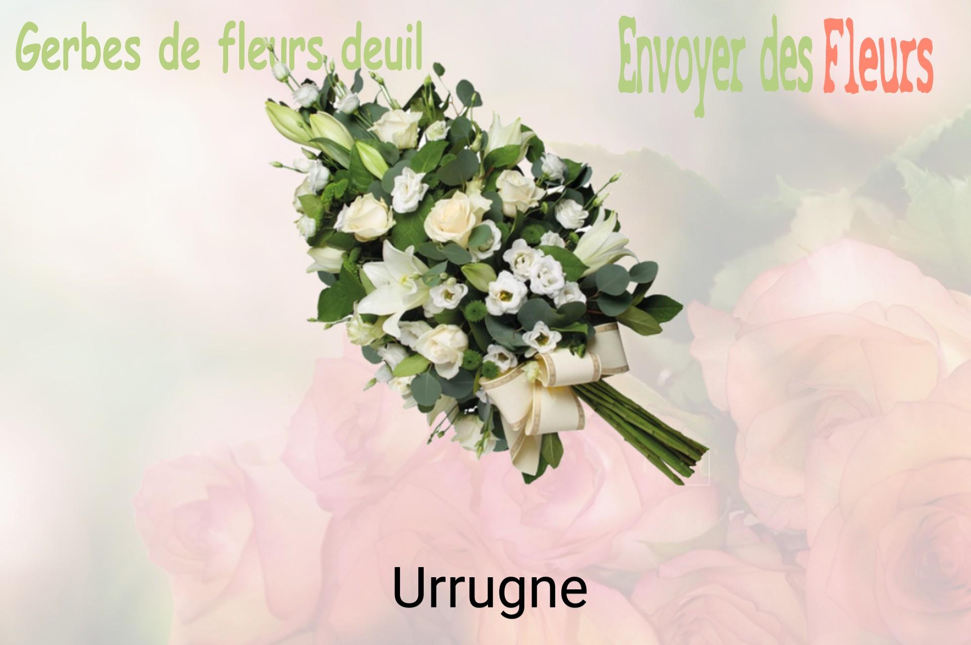 Gerbe de fleurs de deuil livrée à Urrugne